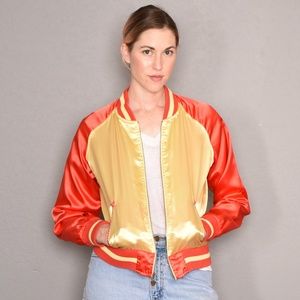 Satin Bomber Jacket